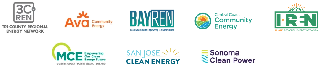 Frontier Energy community choice aggregation (CCA) and regional energy network (REN) client logos